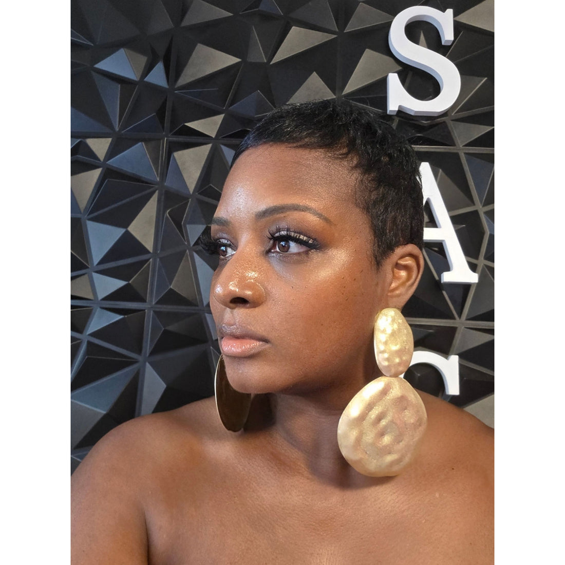 Dark Slate Gray Zara Earring