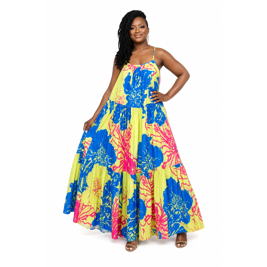Magnolia Maxi Dress (Lime)