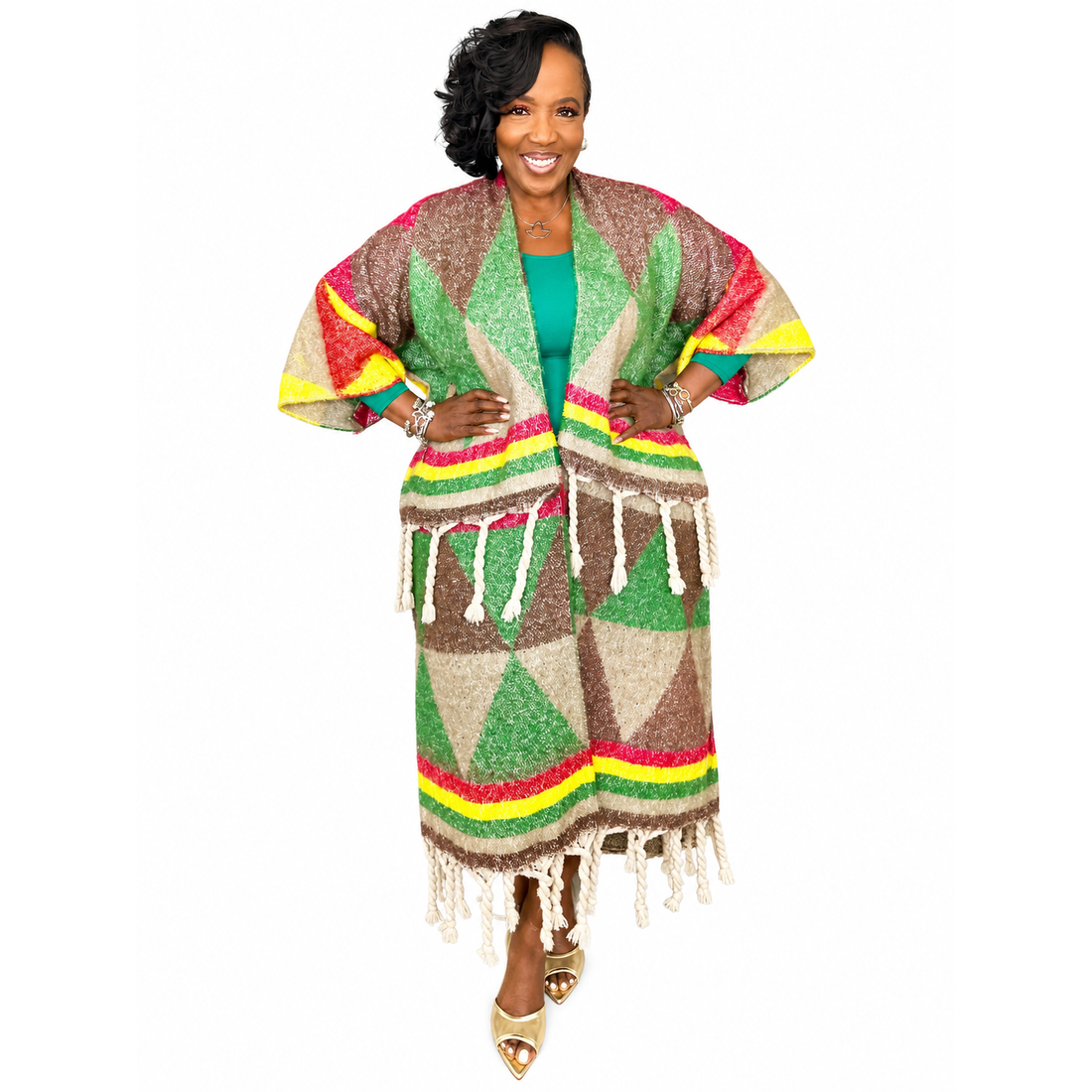 White Smoke Power Kimono
