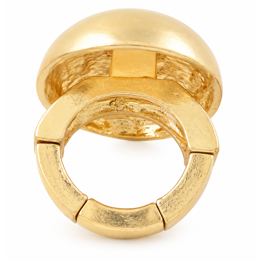 White Smoke Dome Stretch Ring (2 colors)