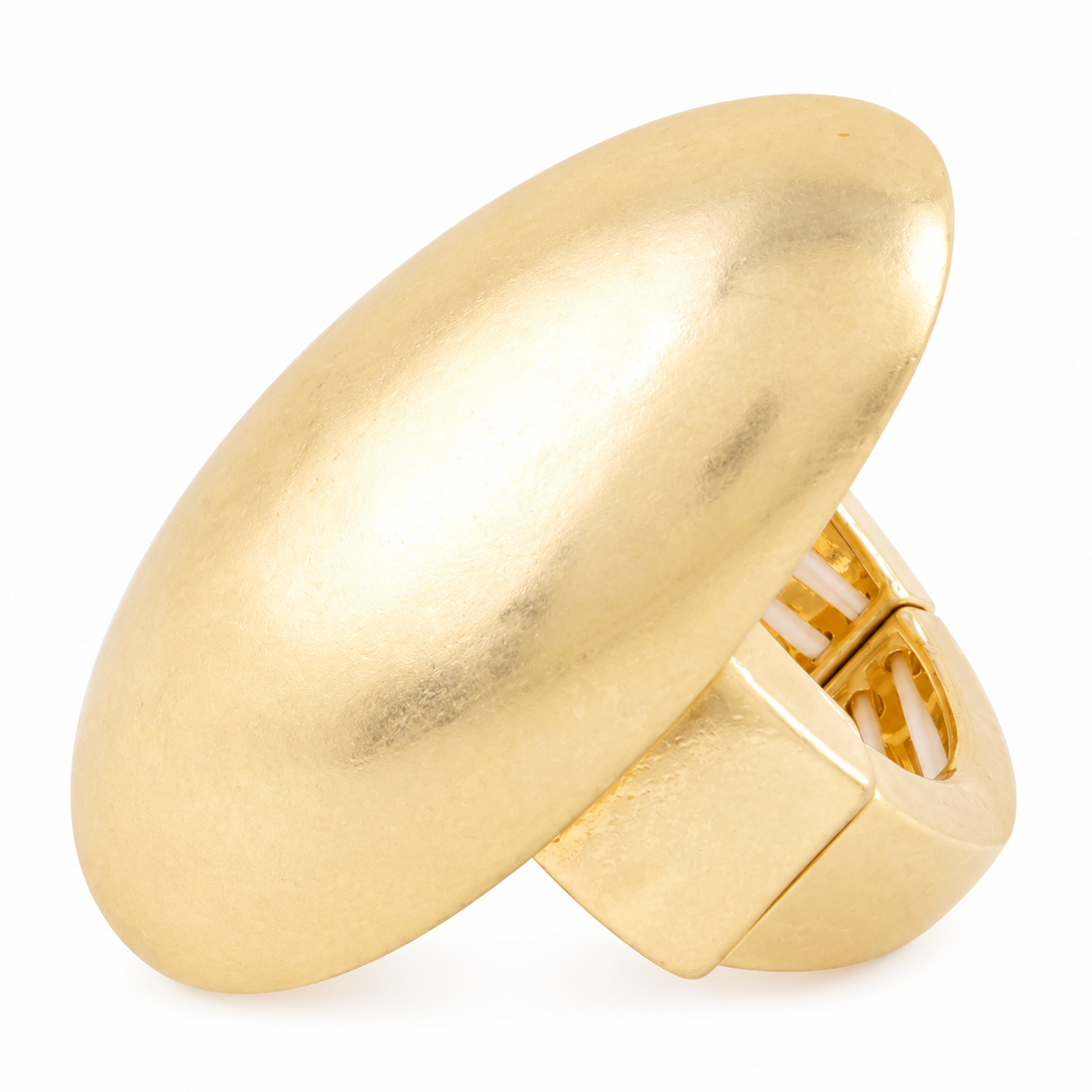White Smoke Dome Stretch Ring (2 colors)