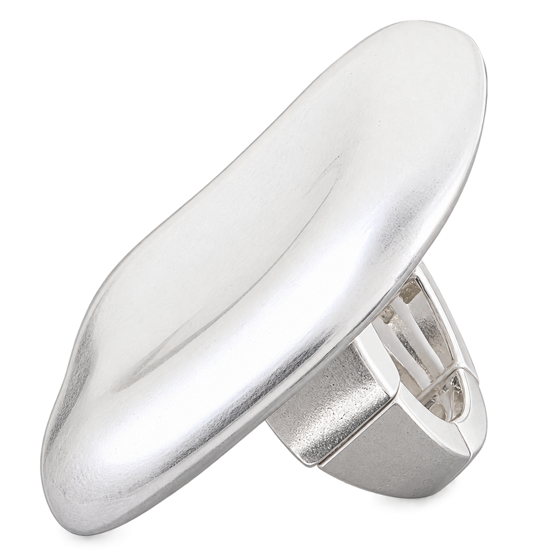 White Smoke Matte Stretch Ring