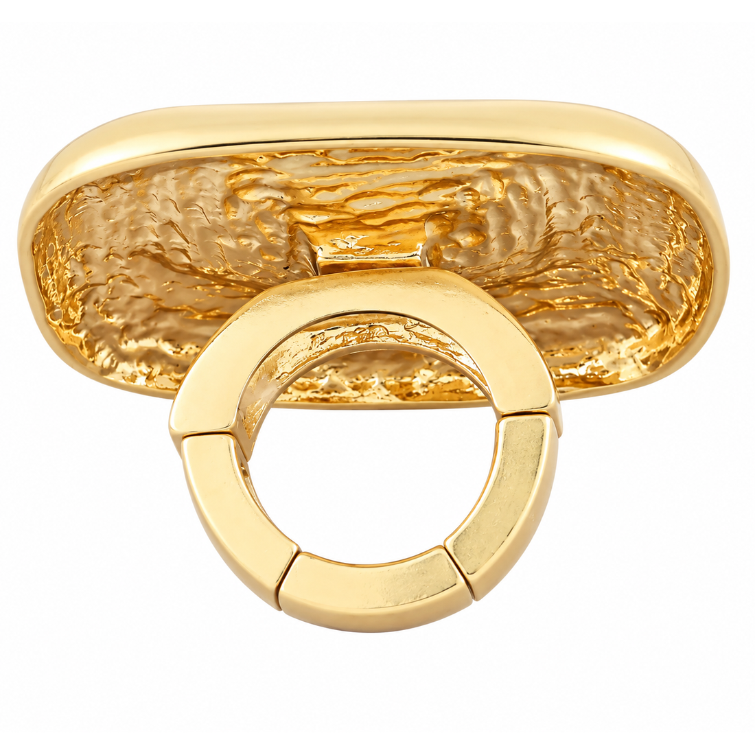 White Smoke Matte Stretch Ring