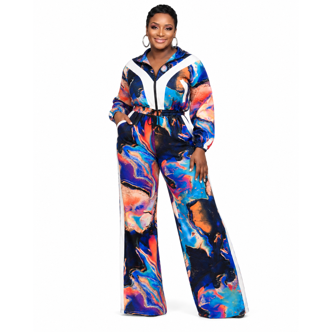 White Smoke Masterpiece Jogger Set